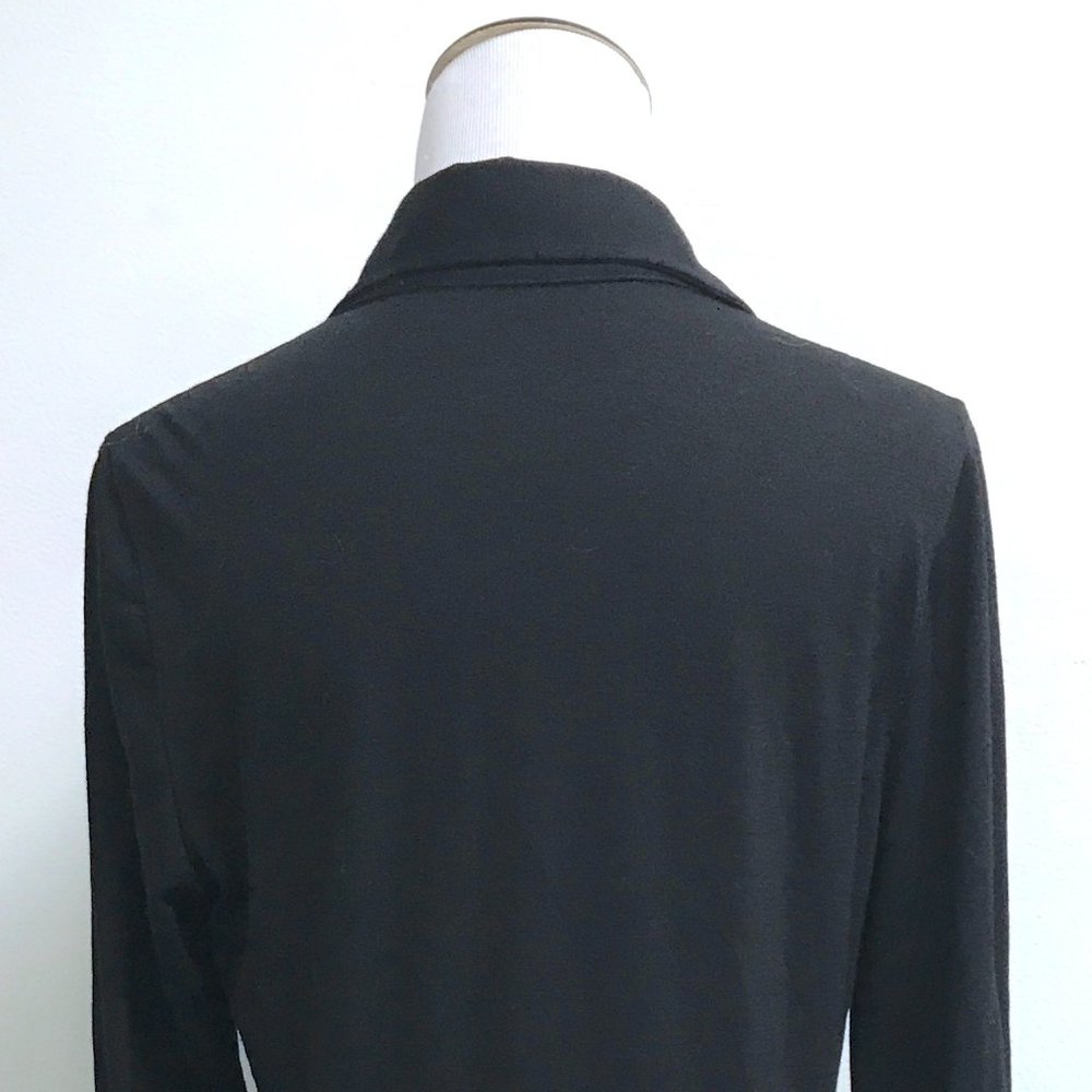 Theory Black Wool Button Up Long Tunic Collared B… - image 6